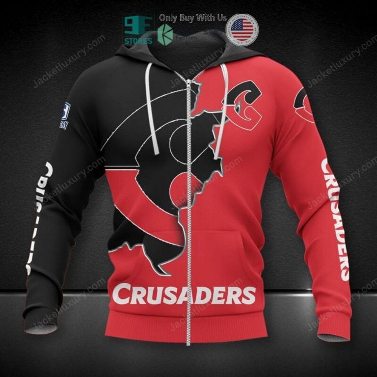 crusaders super rugby black red 3d hoodie polo shirt 3 33032