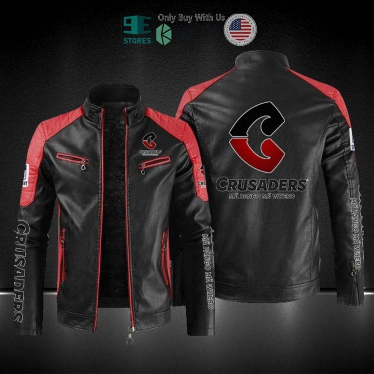 crusaders super rugby ma pango ma whero block leather jacket 3 56806