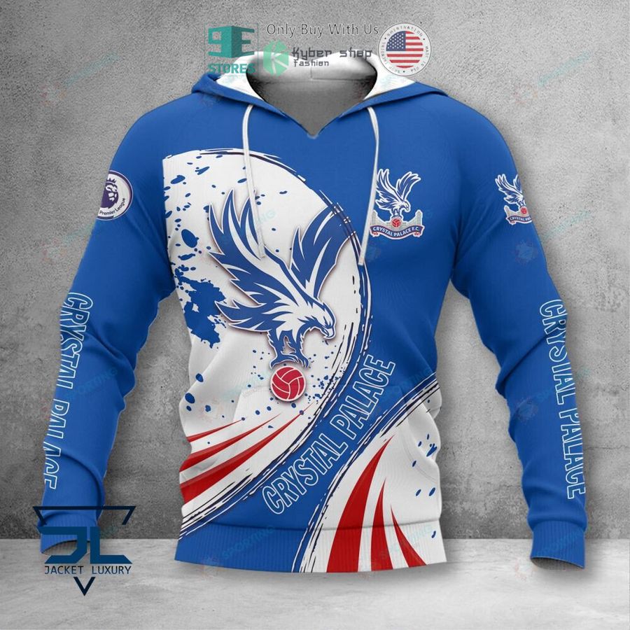 crystal palace f c logo white blue 3d polo shirt hoodie 2 52893