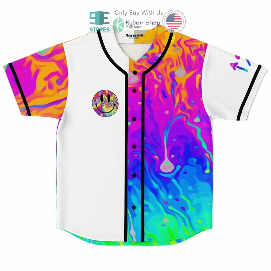 daddy gang rainbow acid trip baseball jersey 1 62470