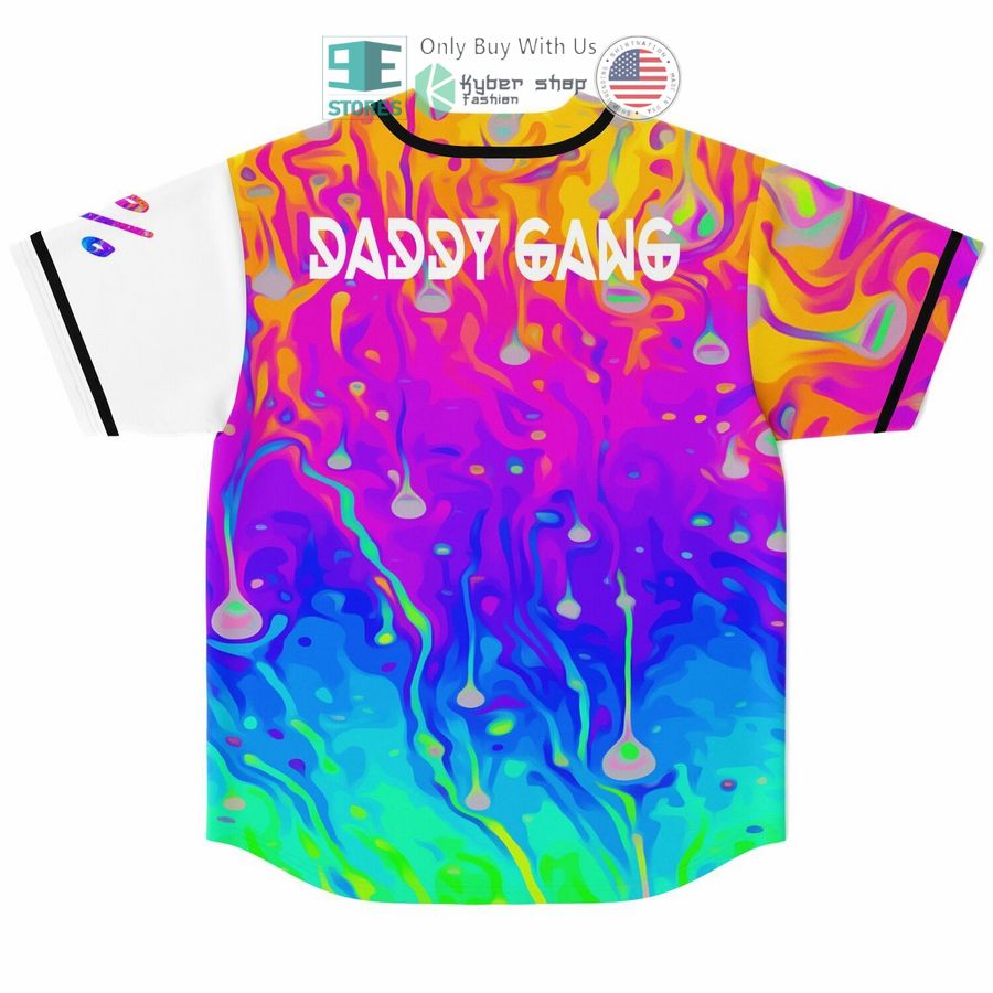 daddy gang rainbow acid trip baseball jersey 2 83268