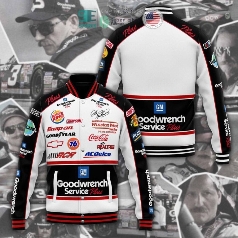 dale earnhardt goodwrench service baseball jacket 1 99945