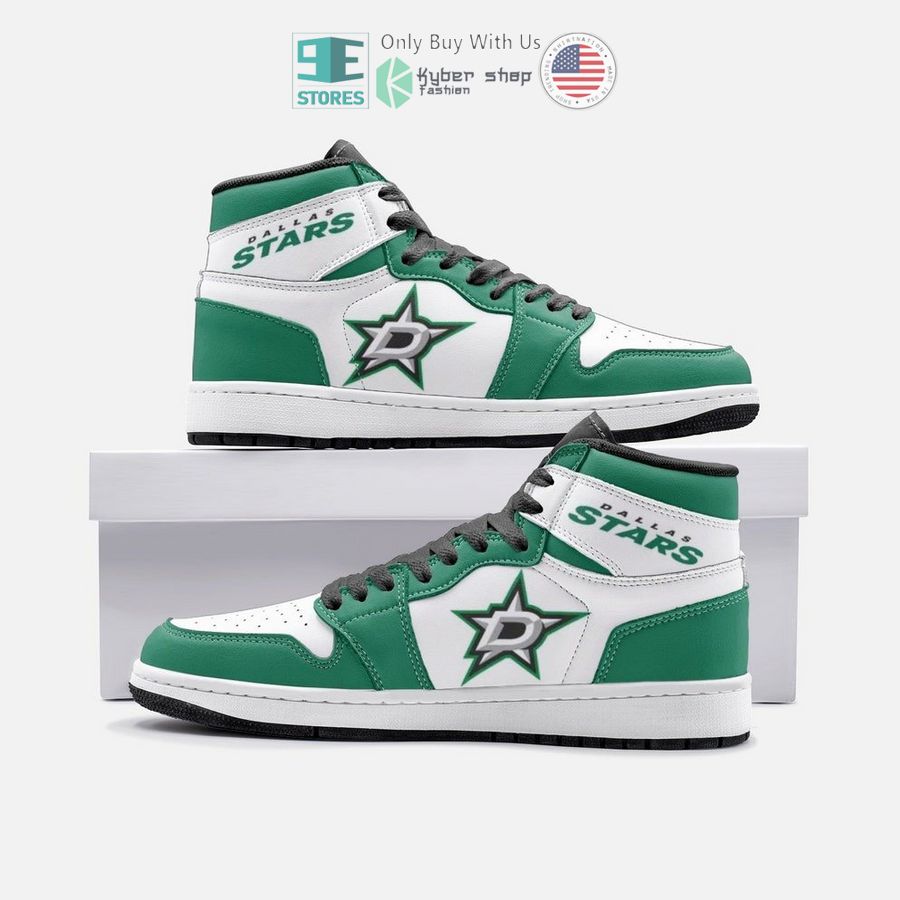 dallas stars air jordan high top shoes 1 87814