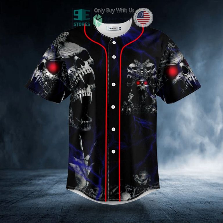 death devil blood skull baseball jersey 3 3490