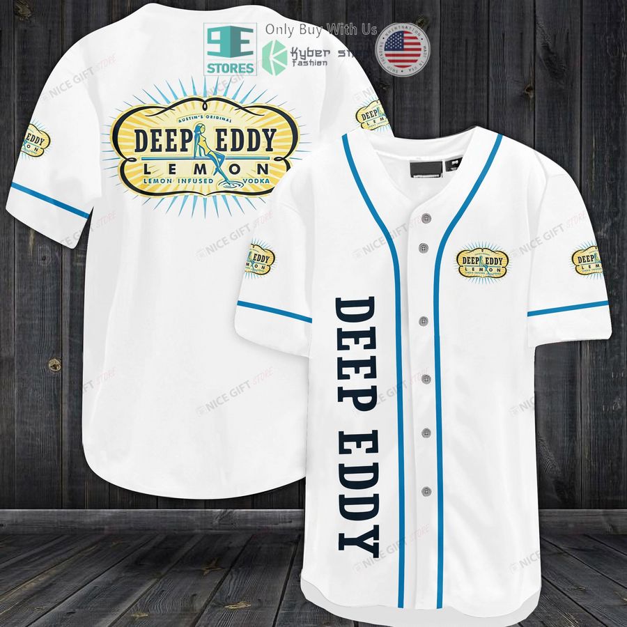 deep eddy lemon logo white baseball jersey 1 37369