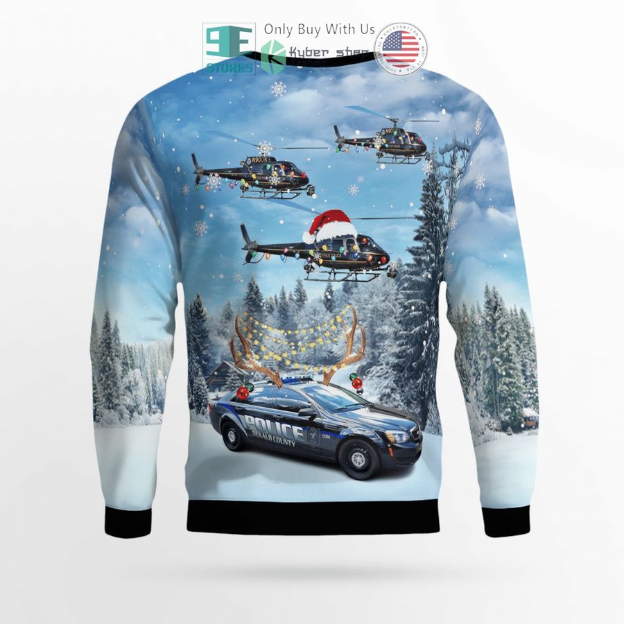dekalb county police department eurocopter as 350 bs a star helicopter car sweater sweatshirt 3 43020