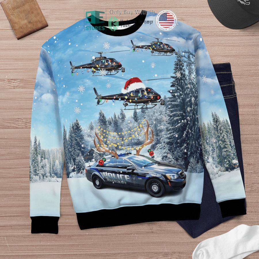dekalb county police department eurocopter as 350 bs a star helicopter car sweater sweatshirt 6 11763