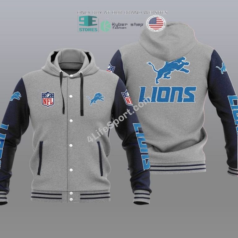 detroit lions baseball hoodie jacket 3 16634