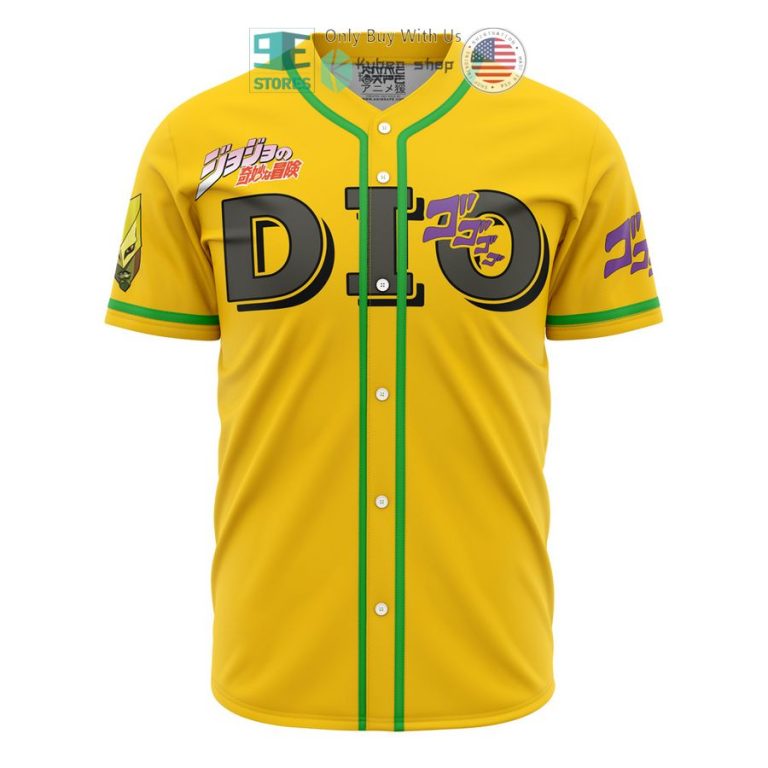 dio jojos bizarre adventure baseball jersey 1 94537