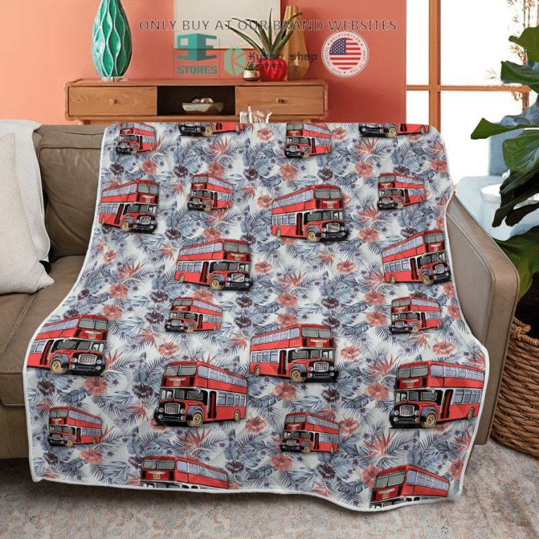 double decker bus driver quilt blanket 3 5197