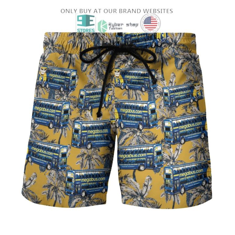 double decker megabus hawaiian shirt shorts 3 95275