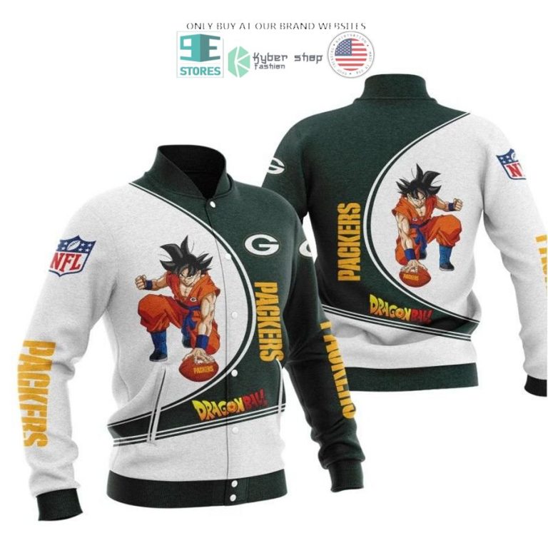 dragon ball son goku green bay packers white green 3d shirt hoodie 3 83301