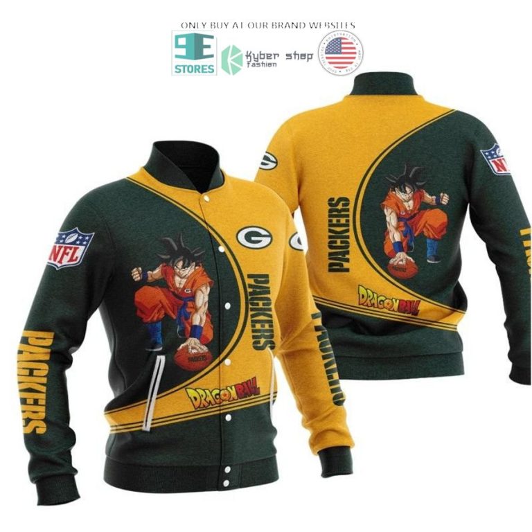 dragon ball son goku green bay packers yellow green 3d shirt hoodie 3 38240