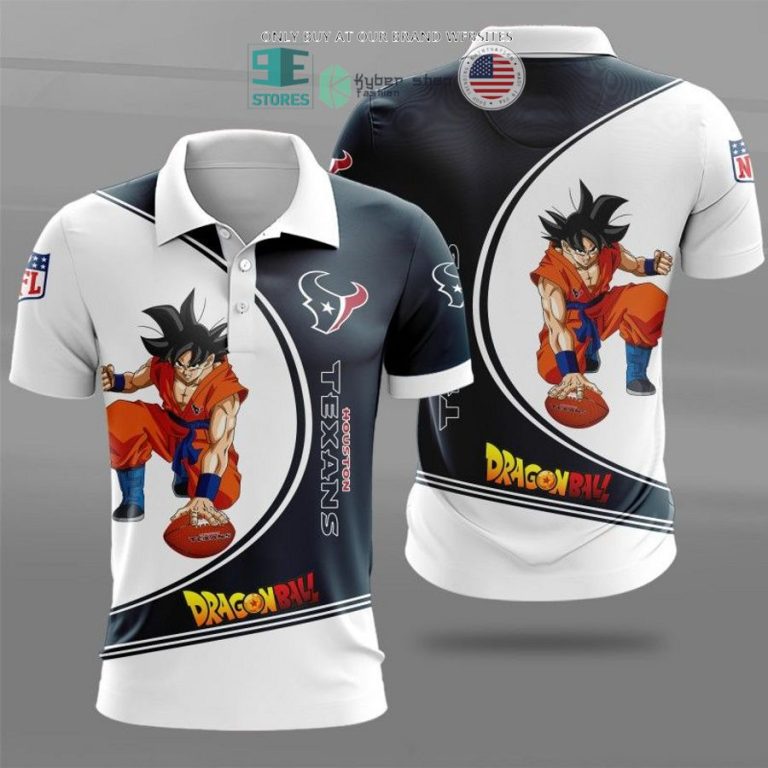 dragon ball son goku houston texans white blue 3d shirt hoodie 1 50464