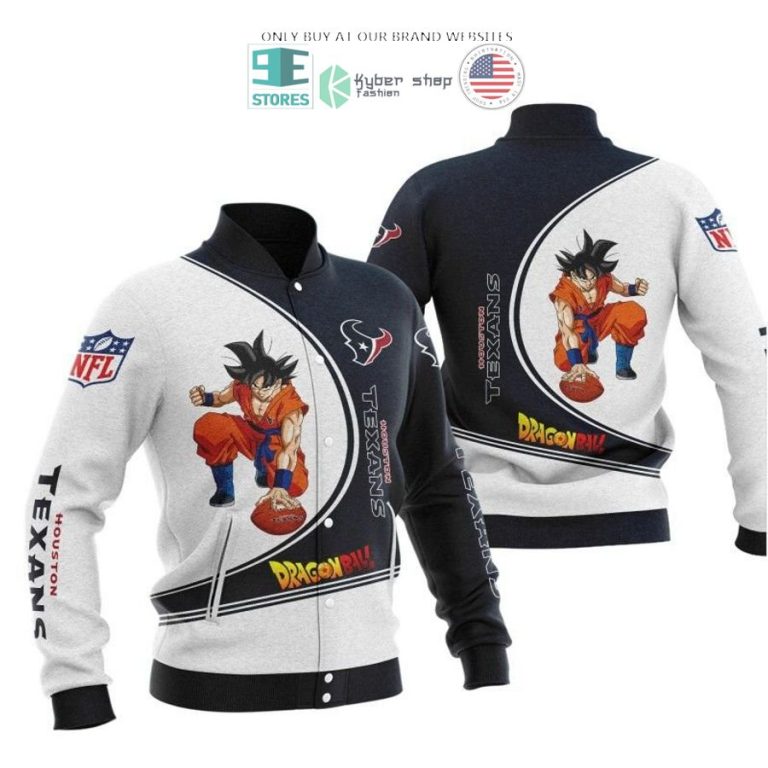 dragon ball son goku houston texans white blue 3d shirt hoodie 3 2500