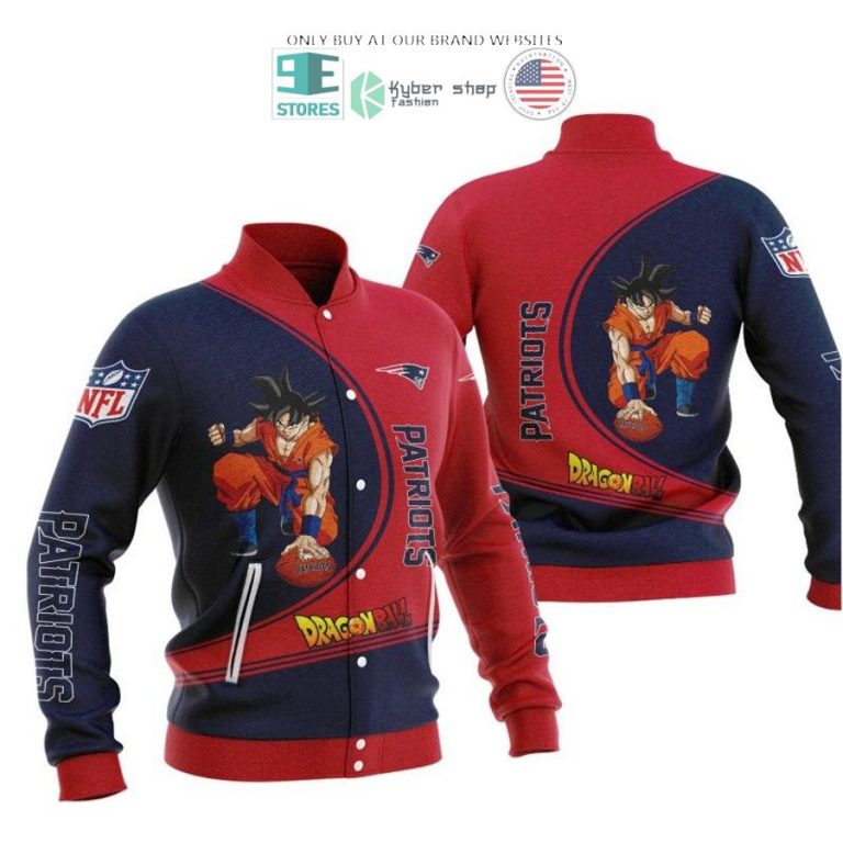 dragon ball son goku new england patriots red blue 3d shirt hoodie 3 11809