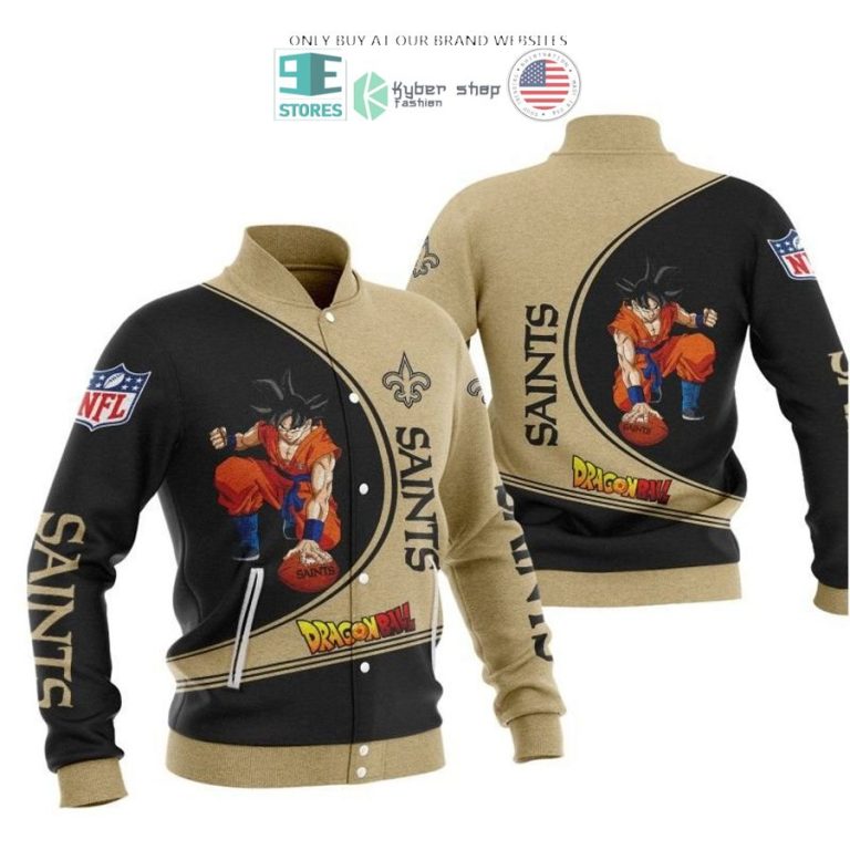 dragon ball son goku new orleans saints khaki black 3d shirt hoodie 3 37722