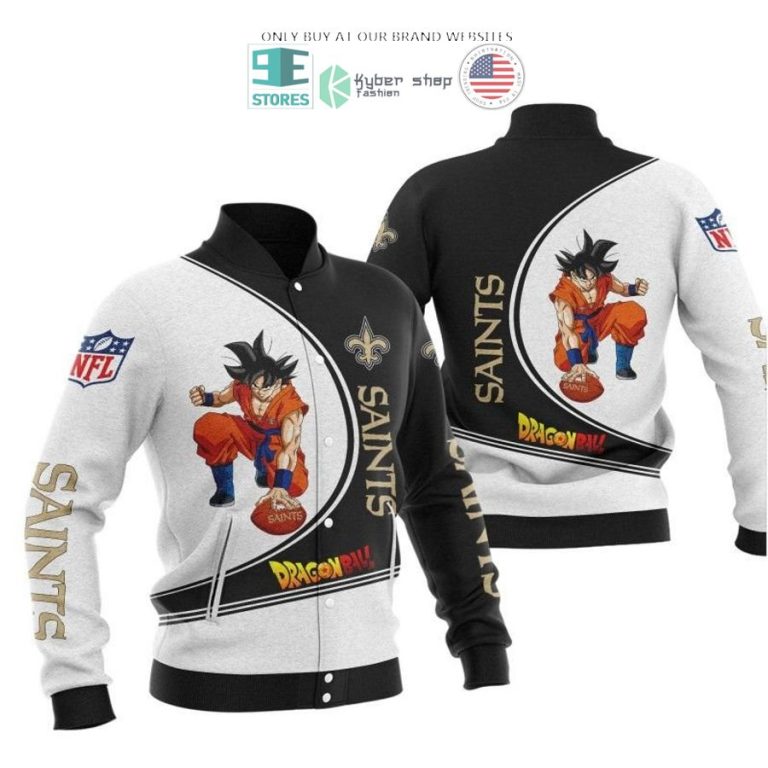 dragon ball son goku new orleans saints white black 3d shirt hoodie 3 82442