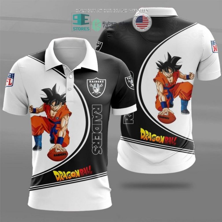 dragon ball son goku oakland raiders white black 3d shirt hoodie 1 63741