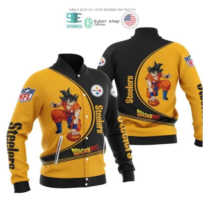 dragon ball son goku pittsburgh steelers black yellow 3d shirt hoodie 3 34423