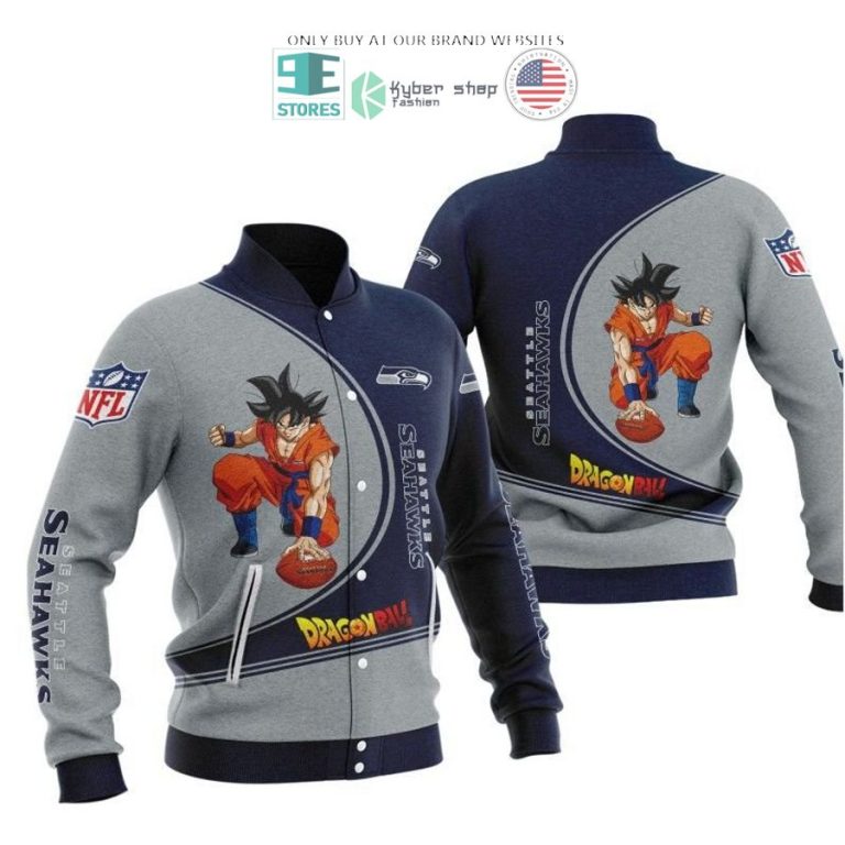 dragon ball son goku seattle seahawks grey blue 3d shirt hoodie 3 6921