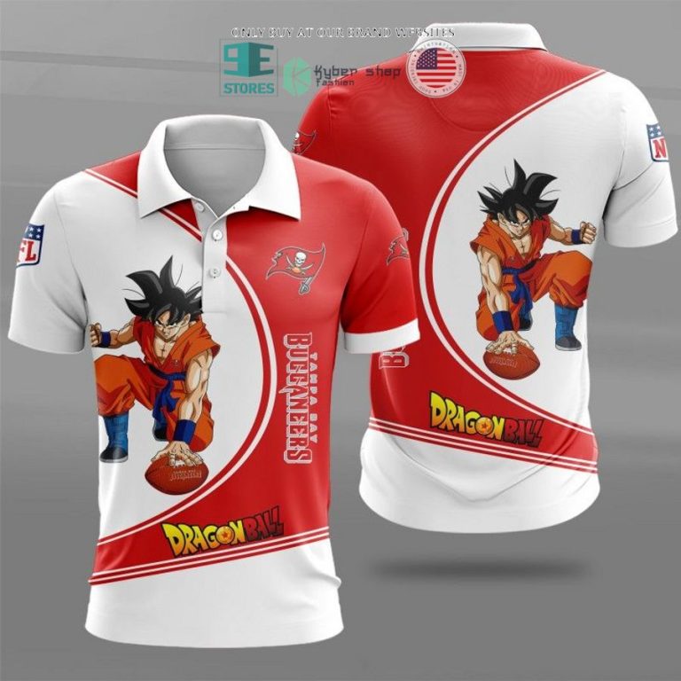 dragon ball son goku tampa bay buccaneers white red 3d shirt hoodie 1 12083