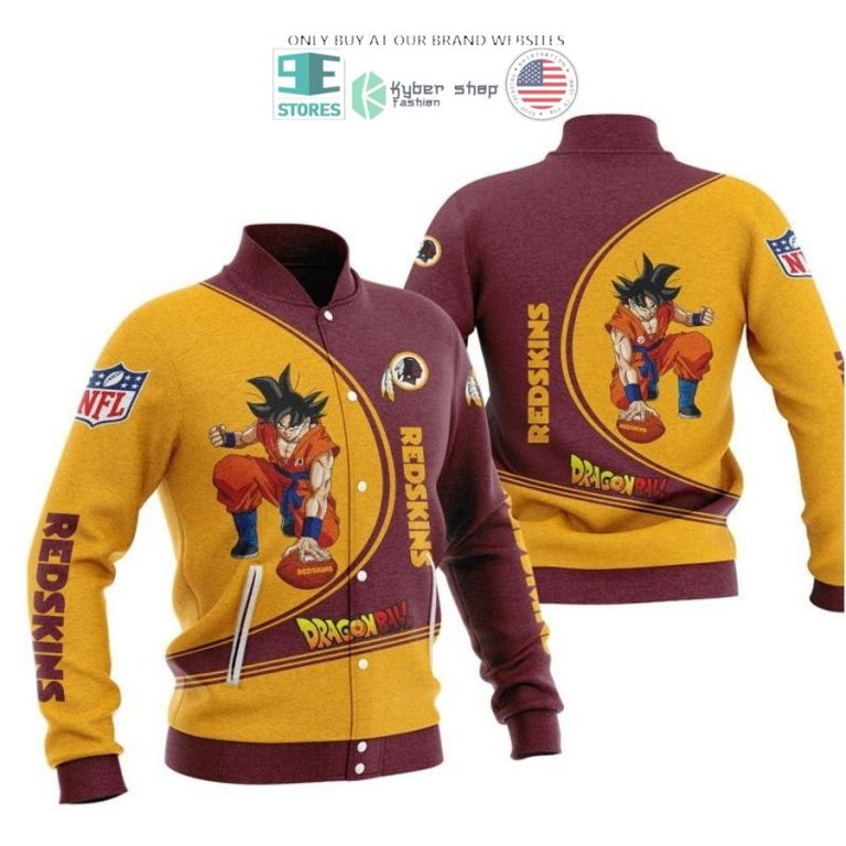 dragon ball son goku washington redskins yellow red 3d shirt hoodie 3 99493