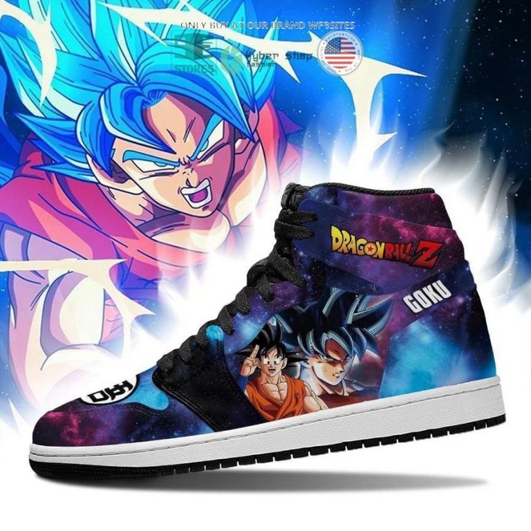 dragon ball z son goku galaxy air jordan high top shoes 2 50821