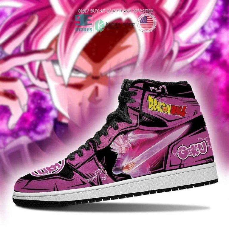 dragon ball z son goku pink air jordan high top shoes 1 29126