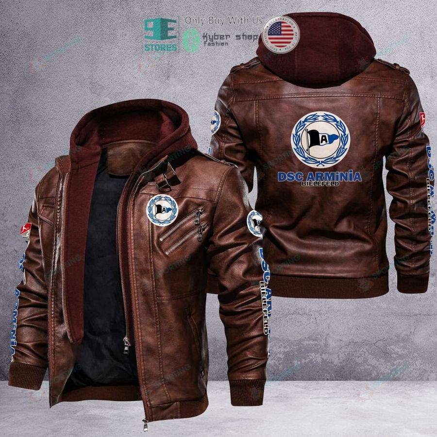 dsc arminia bielefeld logo leather jacket 2 53434