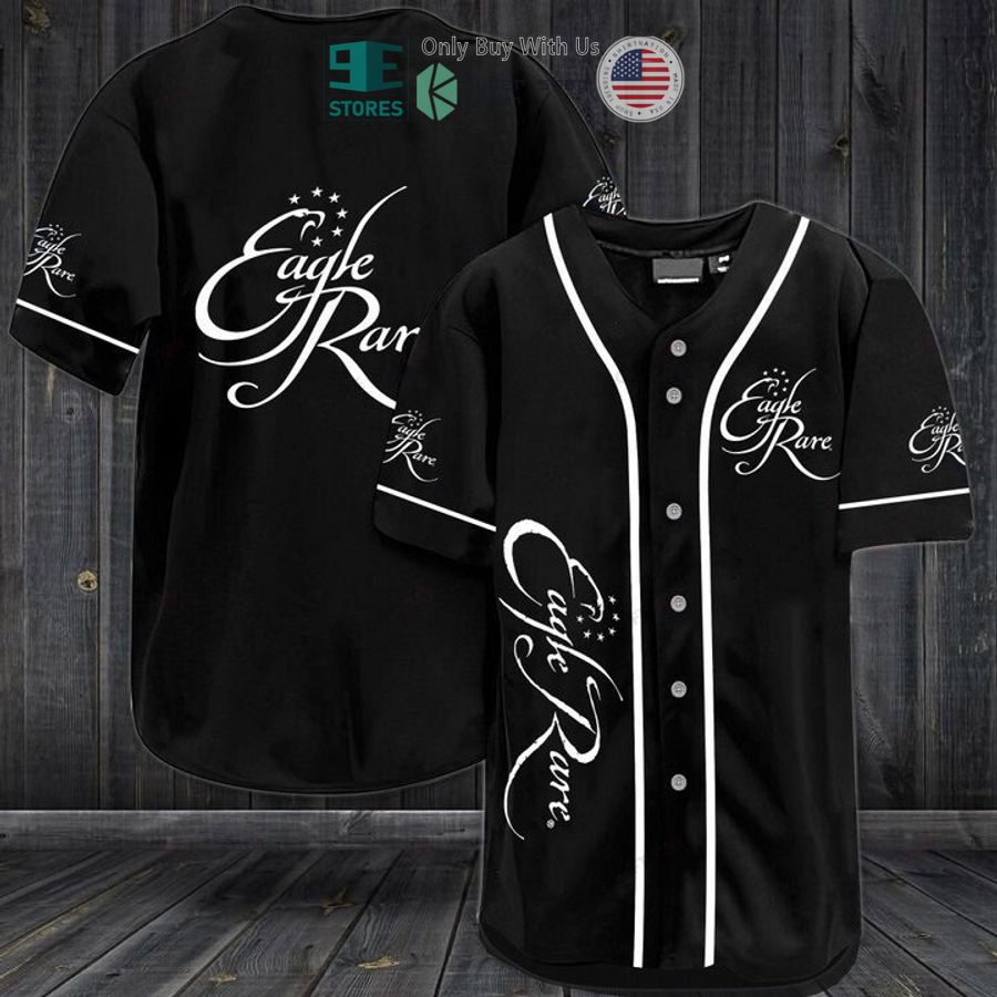 eagle rare logo black baseball jersey 1 79538