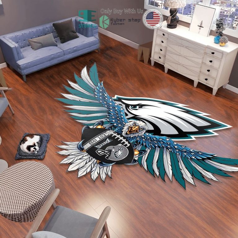 eagle united states flag philadelphia eagles shaped rug 1 57673