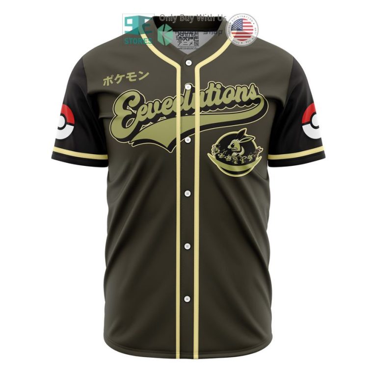 eeveelutions army pokemon baseball jersey 1 95639