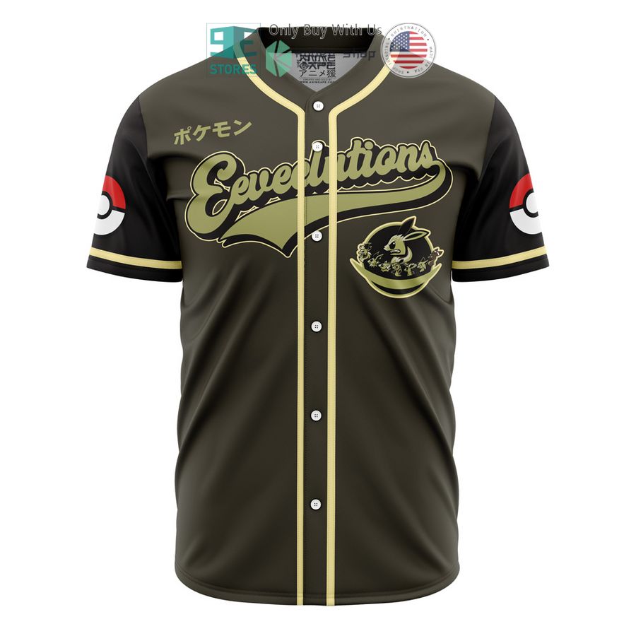eeveelutions army pokemon baseball jersey 1 95639