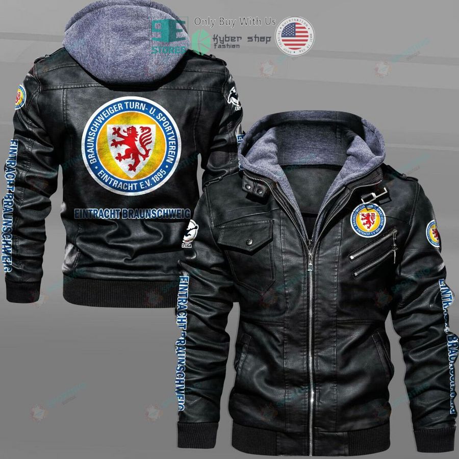 eintracht braunschweig logo leather jacket 1 15102