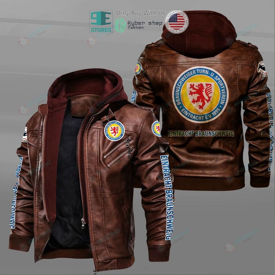 eintracht braunschweig logo leather jacket 2 75458