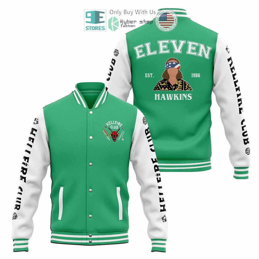 eleven stranger things baseball jacket 1 93626