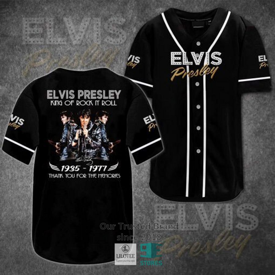 elvis presley thank you for the memories baseball jersey 1 7604