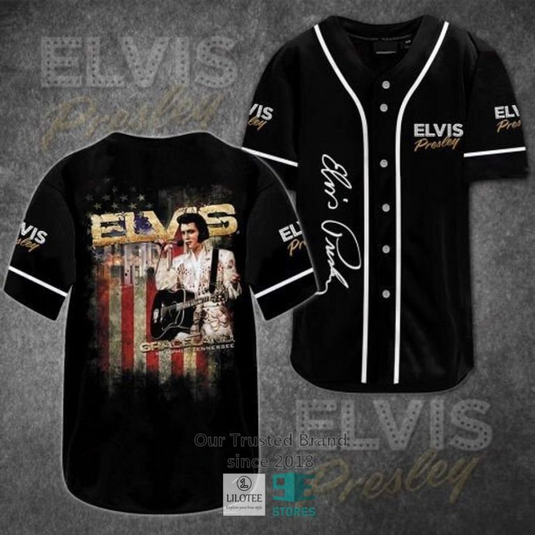 elvis presley us flag baseball jersey 1 30307