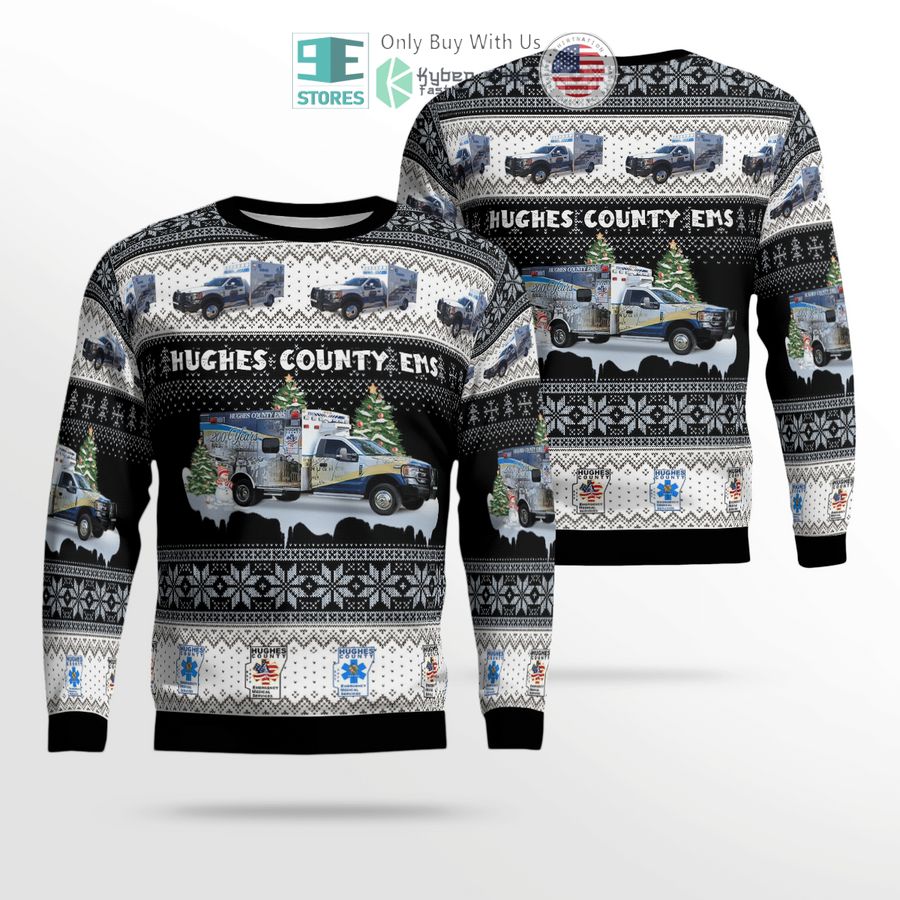 emergency medical service logo christmas sweater sweatshirt 1 29350
