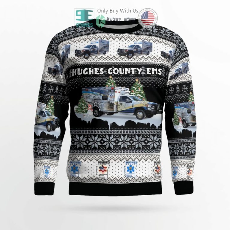 emergency medical service logo christmas sweater sweatshirt 2 33813