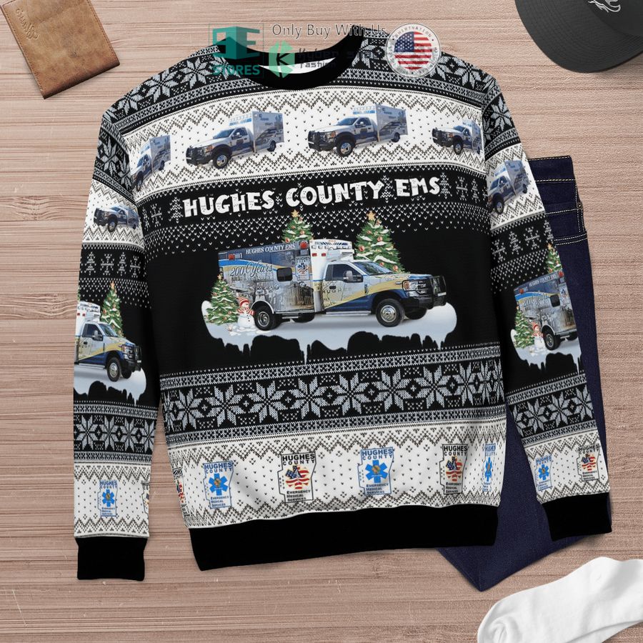 emergency medical service logo christmas sweater sweatshirt 6 5683