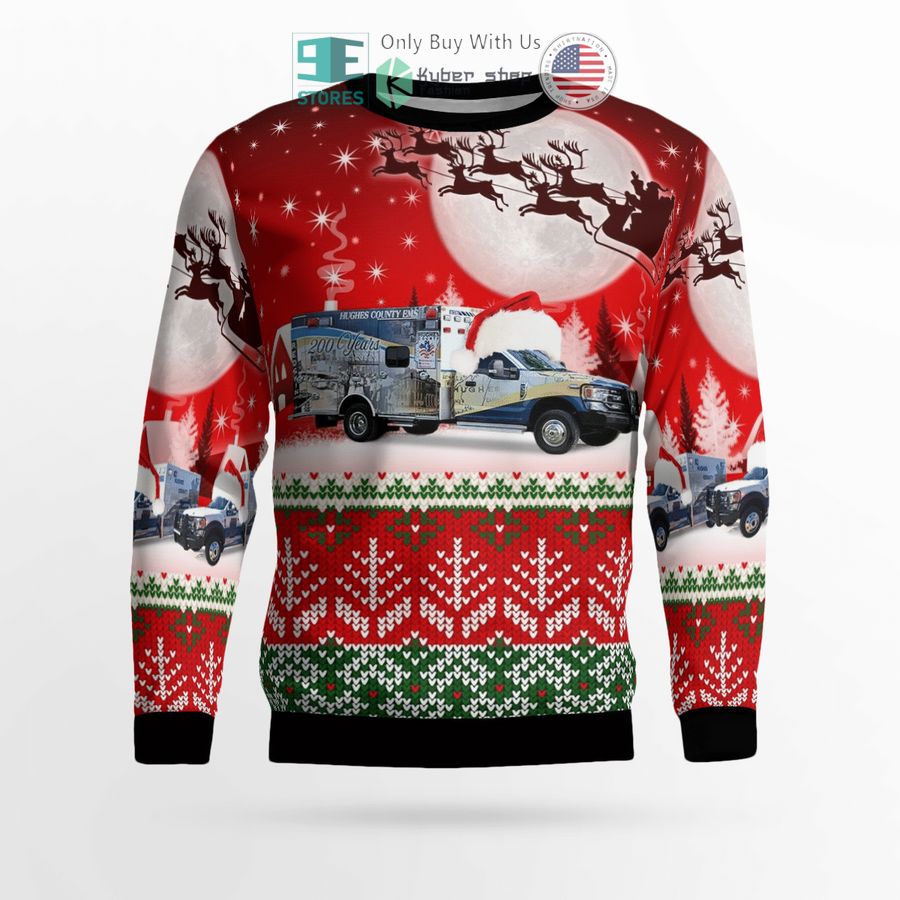 emergency medical service sleigh christmas sweater sweatshirt 2 85775