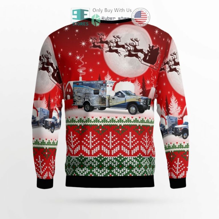 emergency medical service sleigh christmas sweater sweatshirt 3 23127