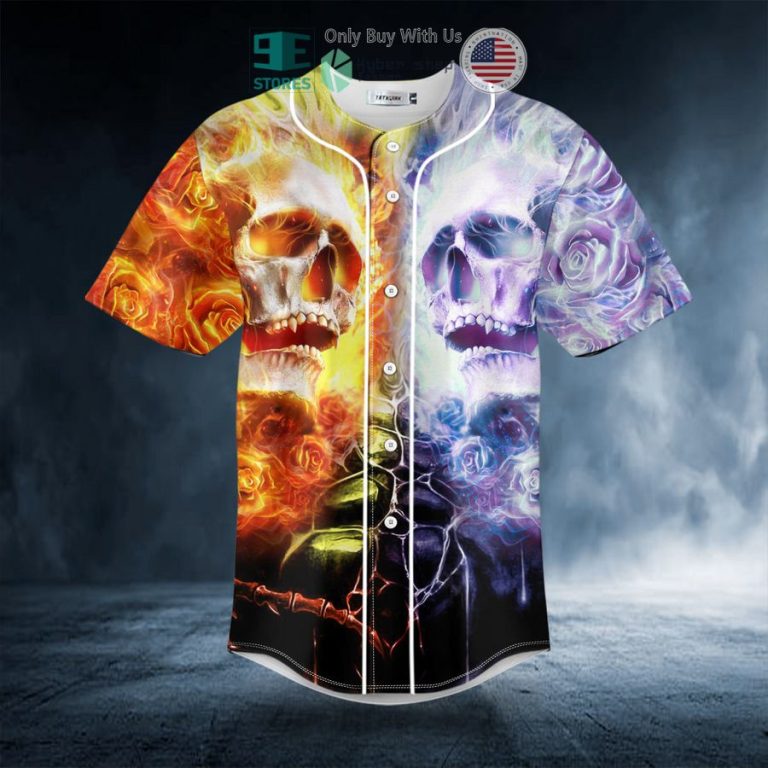 enemy fire skull baseball jersey 3 92137