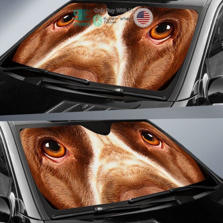 english springer spaniel dog eyes car sun shade 2 16453