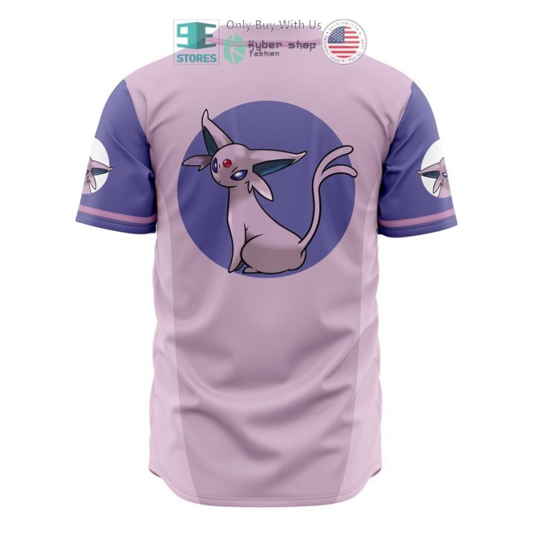 espeon eeveelution pokemon baseball jersey 3 81329