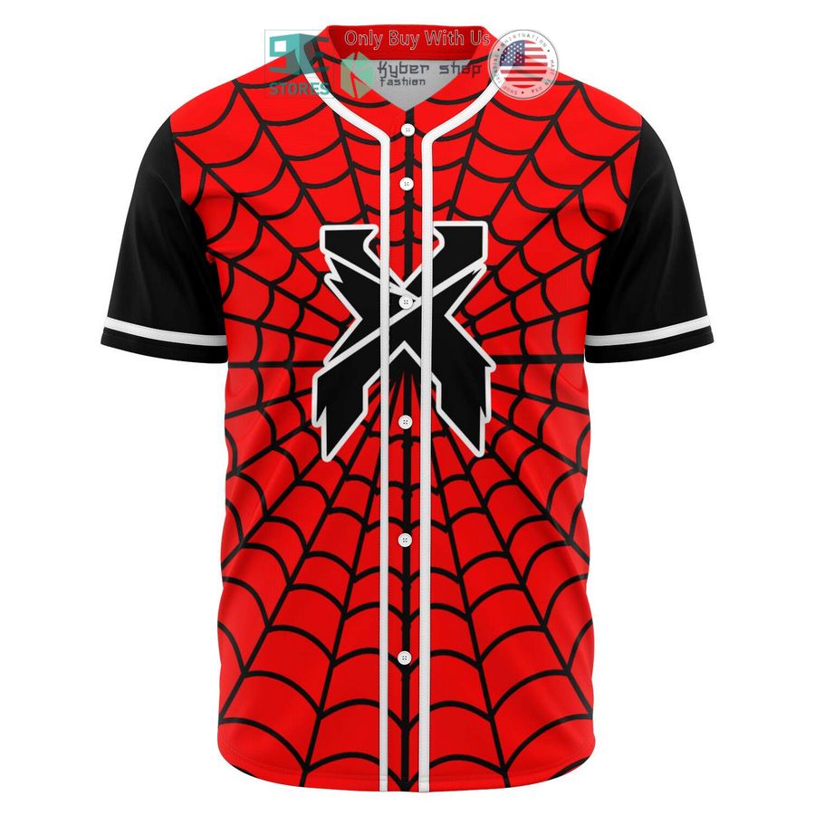 excision logo spider man costume baseball jersey 2 79727