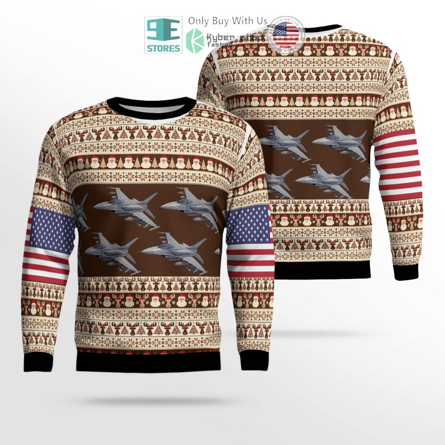 f 16 fighting falcon christmas sweater sweatshirt 1 31044