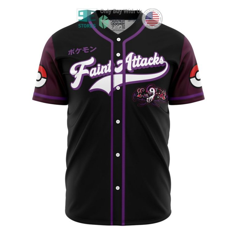 faint attacks pokemon baseball jersey 1 62190